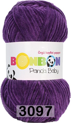Пряжа Nako Bonbon Panda Baby 3097 ФИОЛЕТОВЫЙ