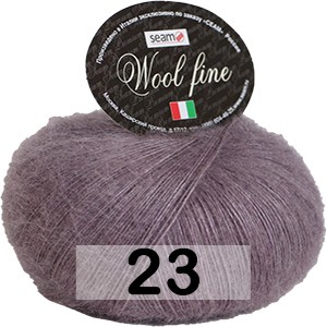 Пряжа Сеам Wool Fine 23 пыльно-фиолетовый