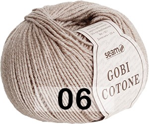 Пряжа Сеам Gobi Cotone 06 СВ.ТАУП