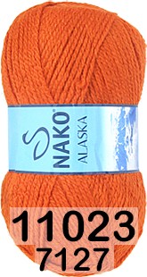 Пряжа Nako Alaska 11023 ТЕРРАКОТ