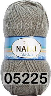 Пряжа Nako Alaska 05225 т.серый