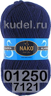 Пряжа Nako Alaska 01250 т.синий