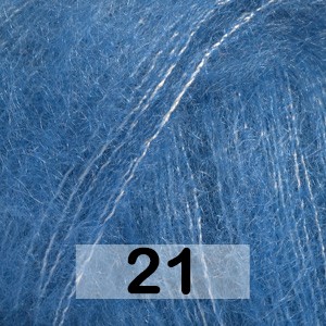 Пряжа Drops Kid-silk Uni Colour 21 синий кобальт