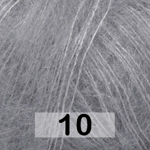 Пряжа Drops Kid-silk Uni Colour 10 серый
