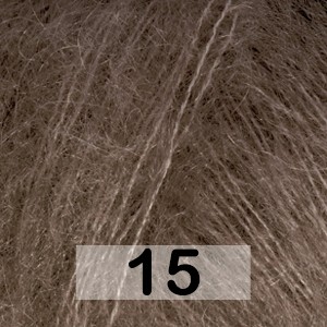 Пряжа Drops Kid-silk Uni Colour 15 т.коричневый