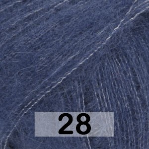 Пряжа Drops Kid-silk Uni Colour 28 т.синий