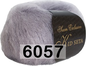 Пряжа Сеам KID SETA 6057 серый