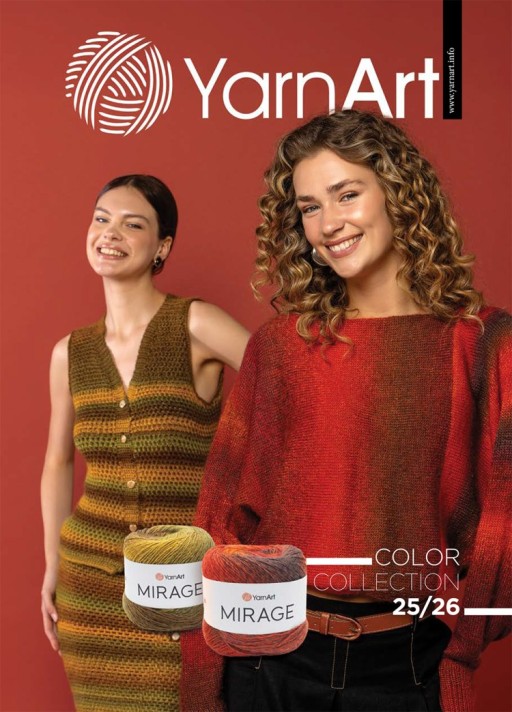 Каталог цветов YarnArt 2025-2026