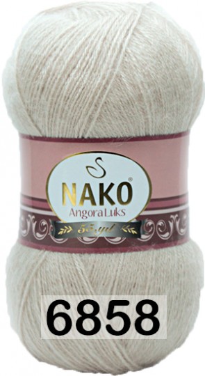 Пряжа Nako Angora Luks 06858 СВ.БЕЖЕВЫЙ