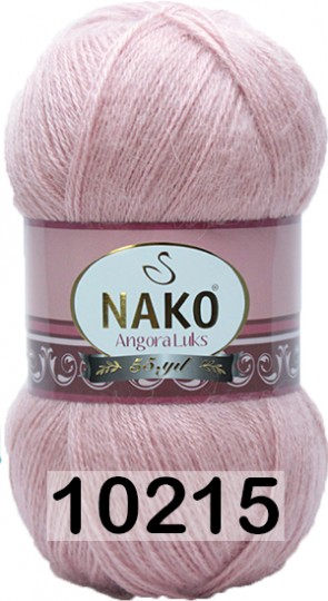 Пряжа Nako Angora Luks 10215 весенняя роза