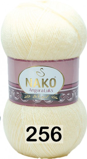 Пряжа Nako Angora Luks 00256 сливочный купить в Москве, цены в интернет-магазине Yarn-Sale