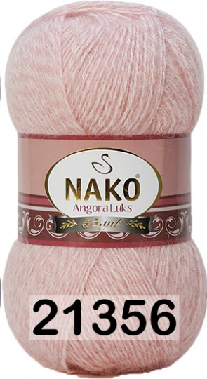 Пряжа Nako Angora Luks 21356 пудра мулине купить в Москве, цены в интернет-магазине Yarn-Sale