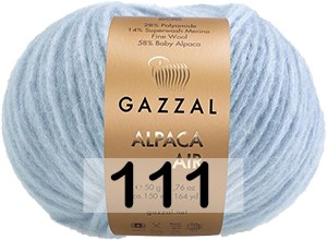 Пряжа Gazzal Alpaca Air 111 СВ.ГОЛУБОЙ