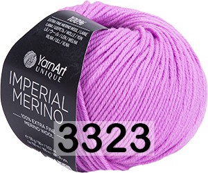 Пряжа Yarnart Imperial Merino 3323 т.розовый
