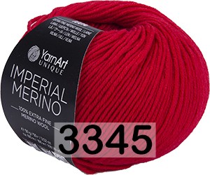 Пряжа Yarnart Imperial Merino 3345 красный