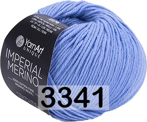 Пряжа Yarnart Imperial Merino 3341 т.голубой