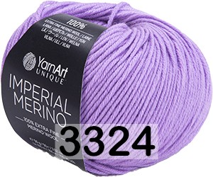 Пряжа Yarnart Imperial Merino 3324 сирень