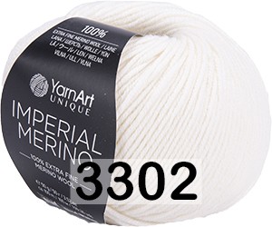 Пряжа Yarnart Imperial Merino 3302 молочный