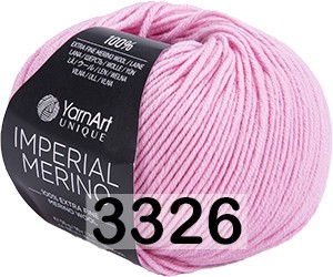 Пряжа Yarnart Imperial Merino 3326 розовый