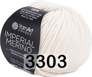 Пряжа Yarnart Imperial Merino 3303 сливочный
