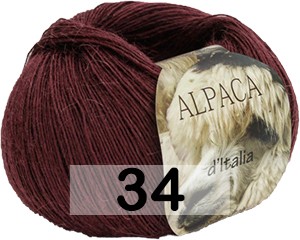 Пряжа Сеам Alpaca Italia 34 сливовый