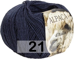 Пряжа Сеам Alpaca Italia 21 т.синий