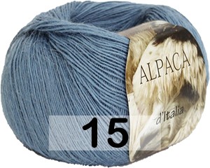 Пряжа Сеам Alpaca Italia 15 джинсовый синий