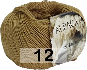 Пряжа Сеам Alpaca Italia 12 латунный