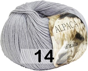 Пряжа Сеам Alpaca Italia 14 серо-голубой