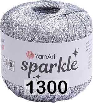 Пряжа YarnArt Sparkle 1300 серебро