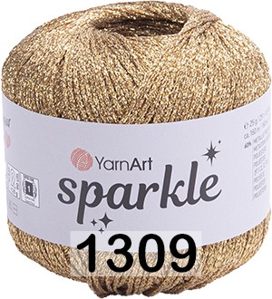 Пряжа YarnArt Sparkle 1309 золото