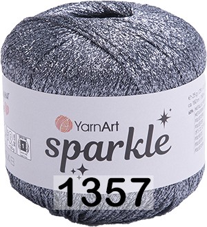 Пряжа YarnArt Sparkle 1357 т.серый