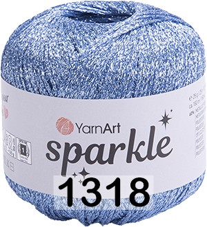 Пряжа YarnArt Sparkle 1318 голубой