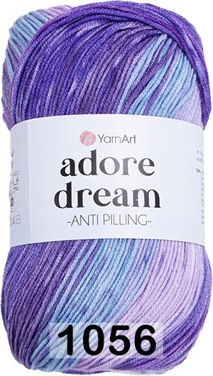 Пряжа YarnArt Adore Dream 1056 фиолет.голуб.