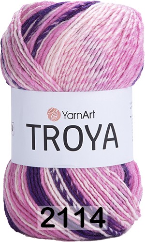 Пряжа YarnArt Troya 2114 розово.фиолетовый меланж