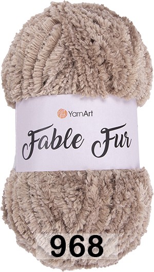 Пряжа YarnArt Fable Fur 968 бежевый
