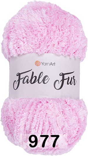 Пряжа YarnArt Fable Fur 977 розовый