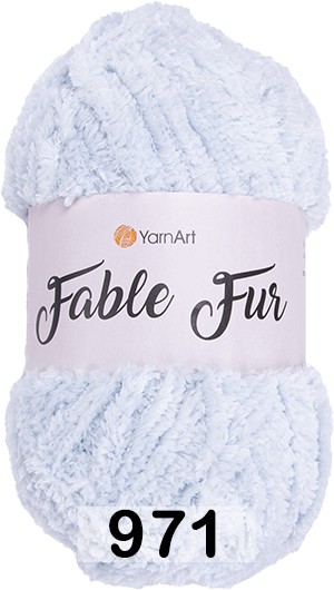 Пряжа YarnArt Fable Fur 971 небесный