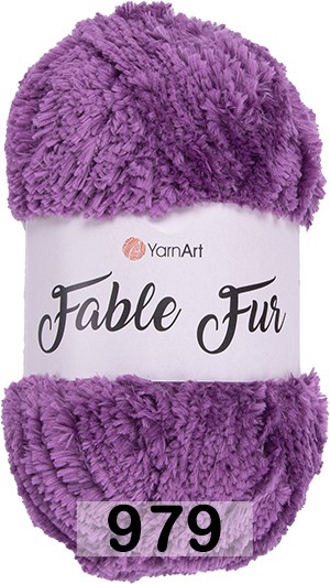Пряжа YarnArt Fable Fur 979 фиолетовый