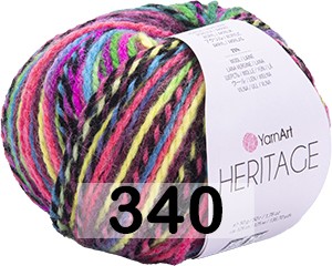 Пряжа YarnArt Heritage 340 маскарад