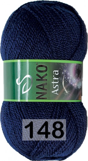 Пряжа Nako Astra 00148 т.синий