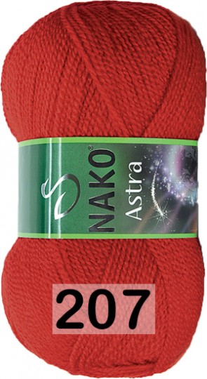 Пряжа Nako Astra 00207 огненно-красный