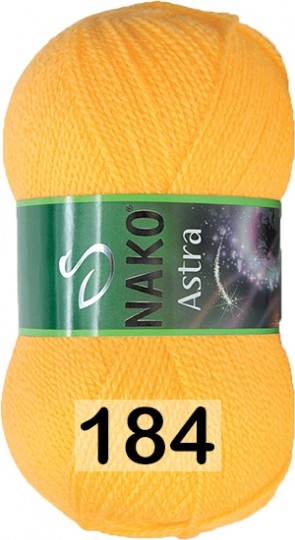 Пряжа Nako Astra 00184 желтый