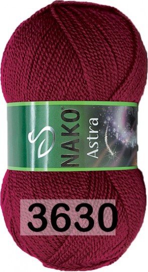 Пряжа Nako Astra 03630 т.бордовый