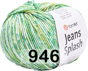 Пряжа YarnArt Jeans Splash 946 зелено-салатовый