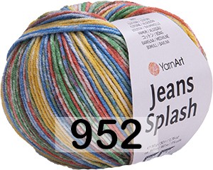 Пряжа YarnArt Jeans Splash 952 радуга