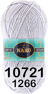 Пряжа Nako Atlantic 10721(1266) св.серый