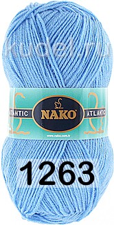 Пряжа Nako Atlantic 1263 голубой