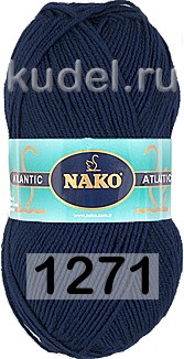 Пряжа Nako Atlantic 1271 т.синий