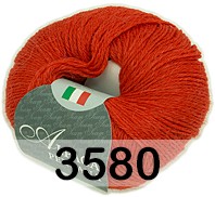 Пряжа Сеам Alpaca Peruana 3580 кирпич.красный